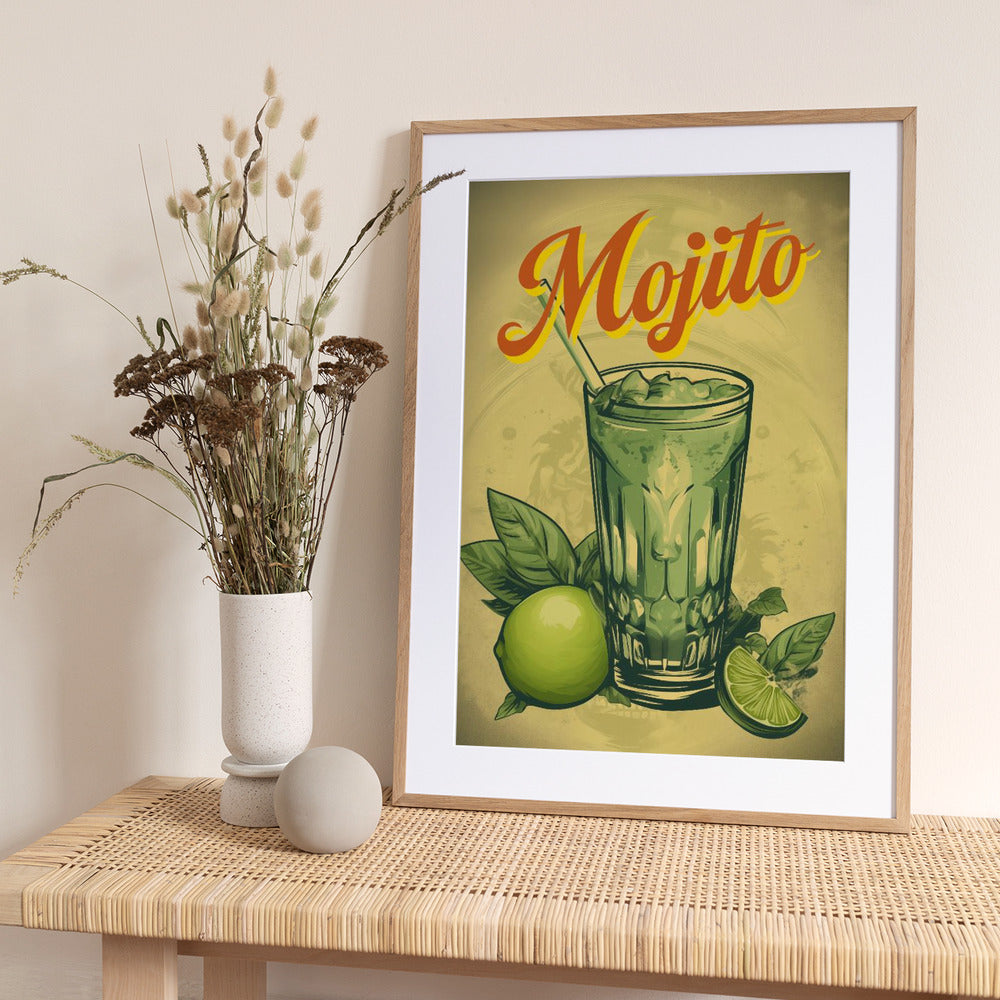 Lime Breeze Drink - Art Print by Andreas Magnusson