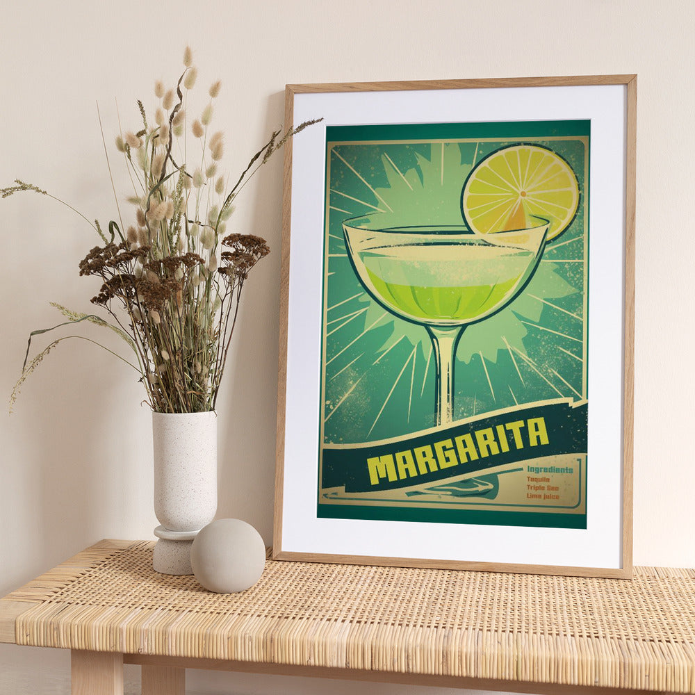 Retro Margarita Delight - Art Print by Andreas Magnusson