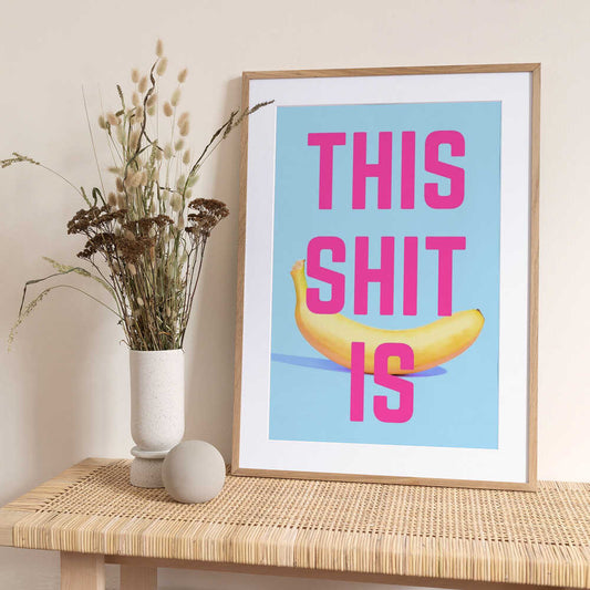 Bold Banana Statement - Art Print by Athene Fritsch