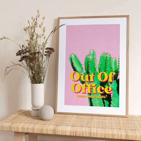 Vibrant Green Cactus - Art Print by Athene Fritsch