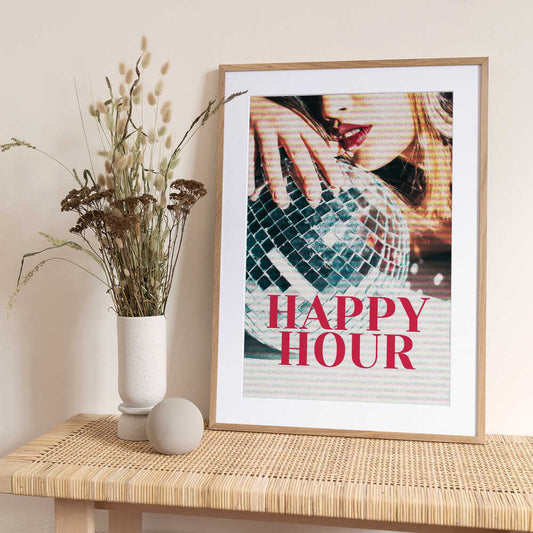 Woman with a Disco Ball - Art Print by Athene Fritsch