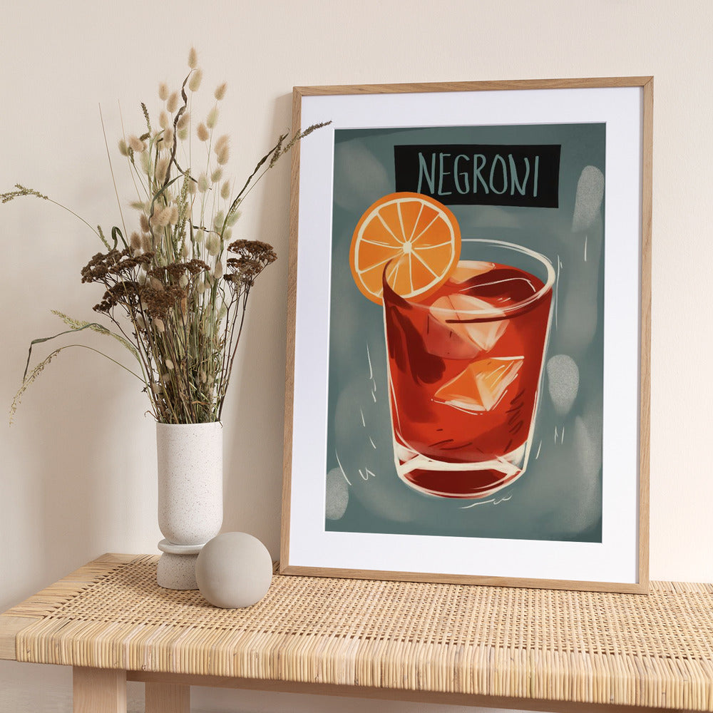 Sunset in a Glass - Art Print by Andreas Magnusson