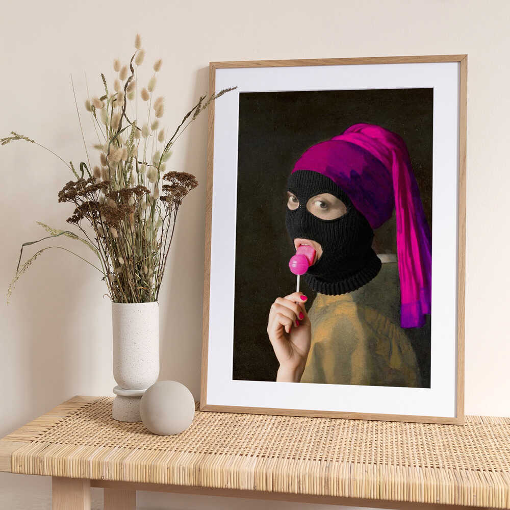 Girl in Balaklava - Art Print by Athene Fritsch