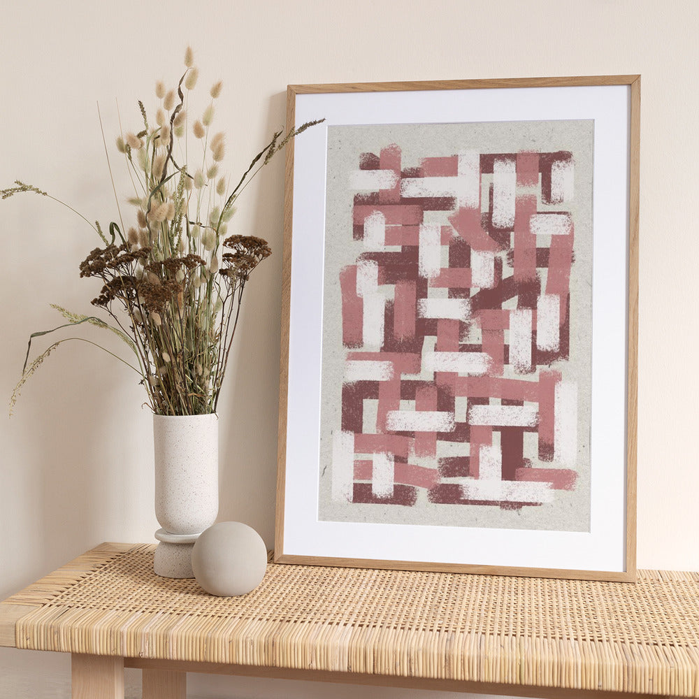 Textured Labyrinth - Art Print by THE MIUUS STUDIO