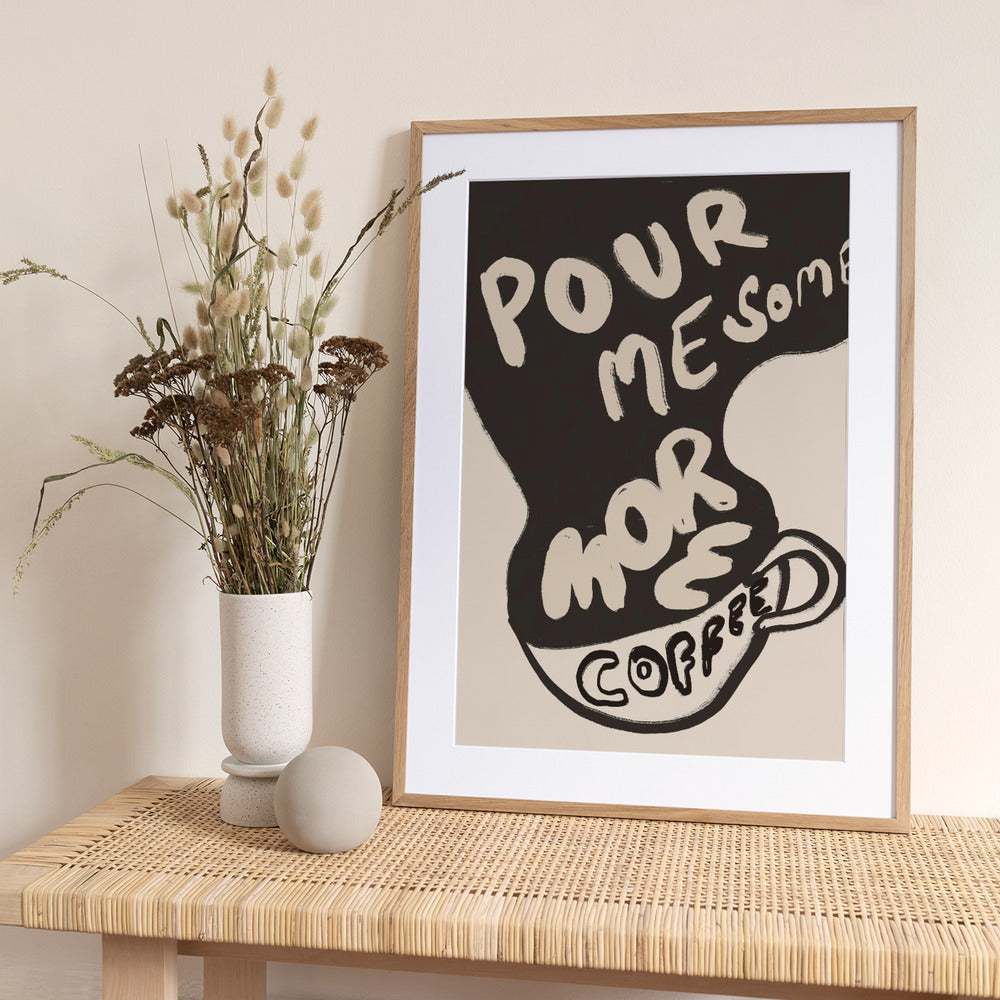 Morecoffee - Art Print by Treechild