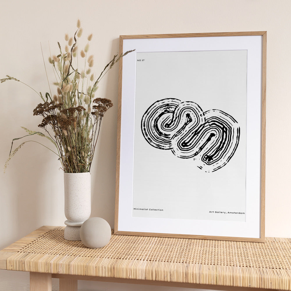 Monochrome Maze 17 - Art Print by Treechild