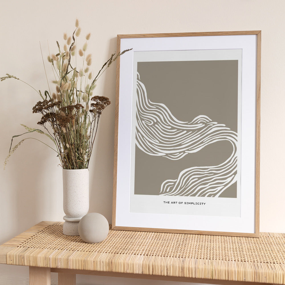 Flowing Lines - Art Print by Treechild