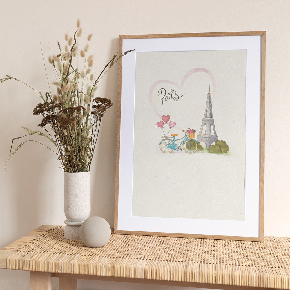 Charming Paris Ride - Art Print by Xuan Thai