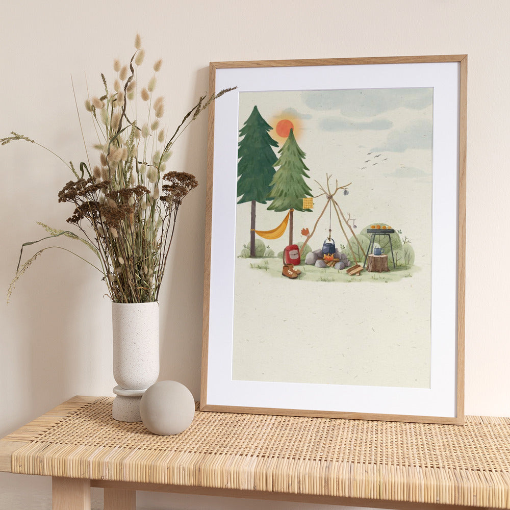 Healing In the Forest - Art Print by Xuan Thai