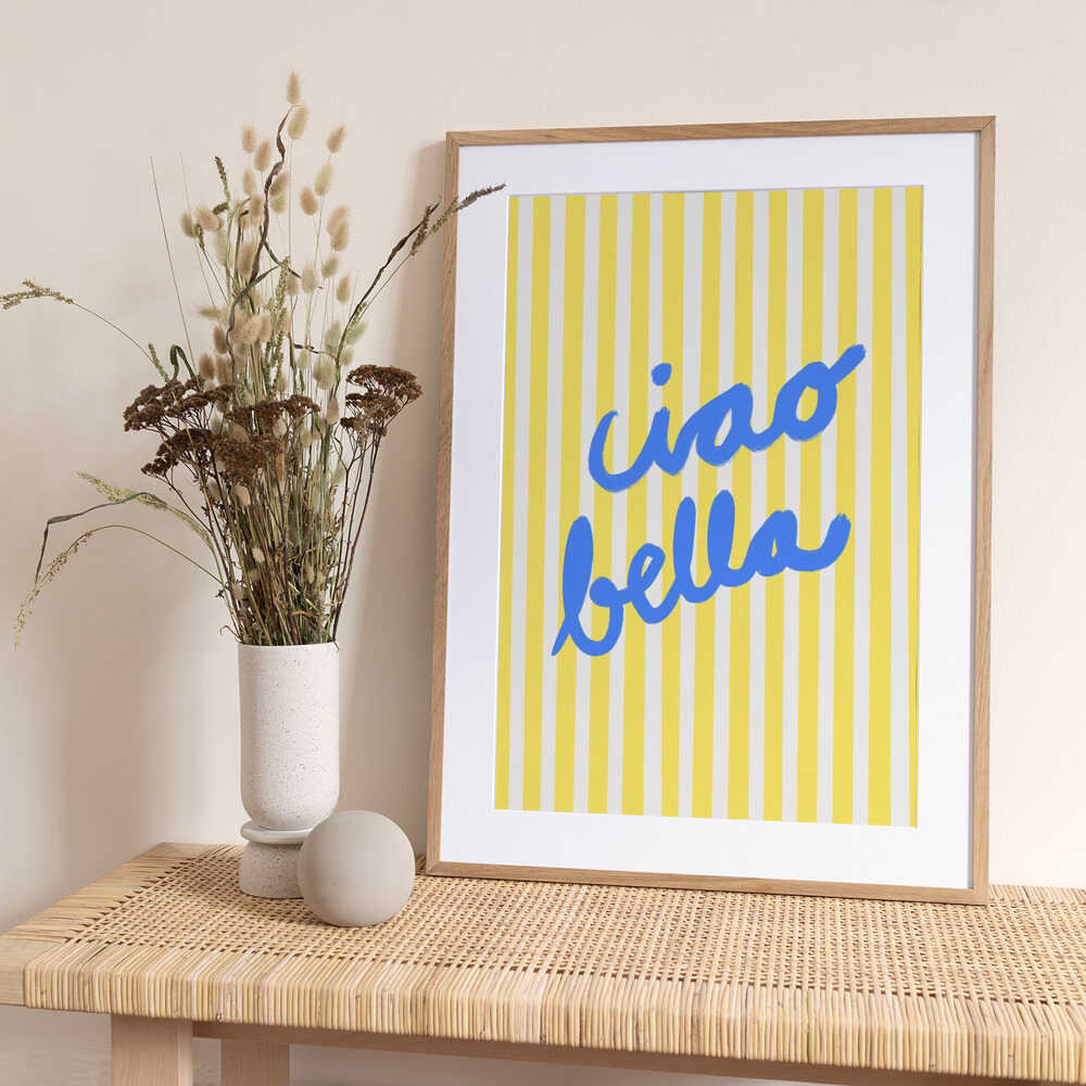 Bright Greeting Stripes - Art Print by Athene Fritsch