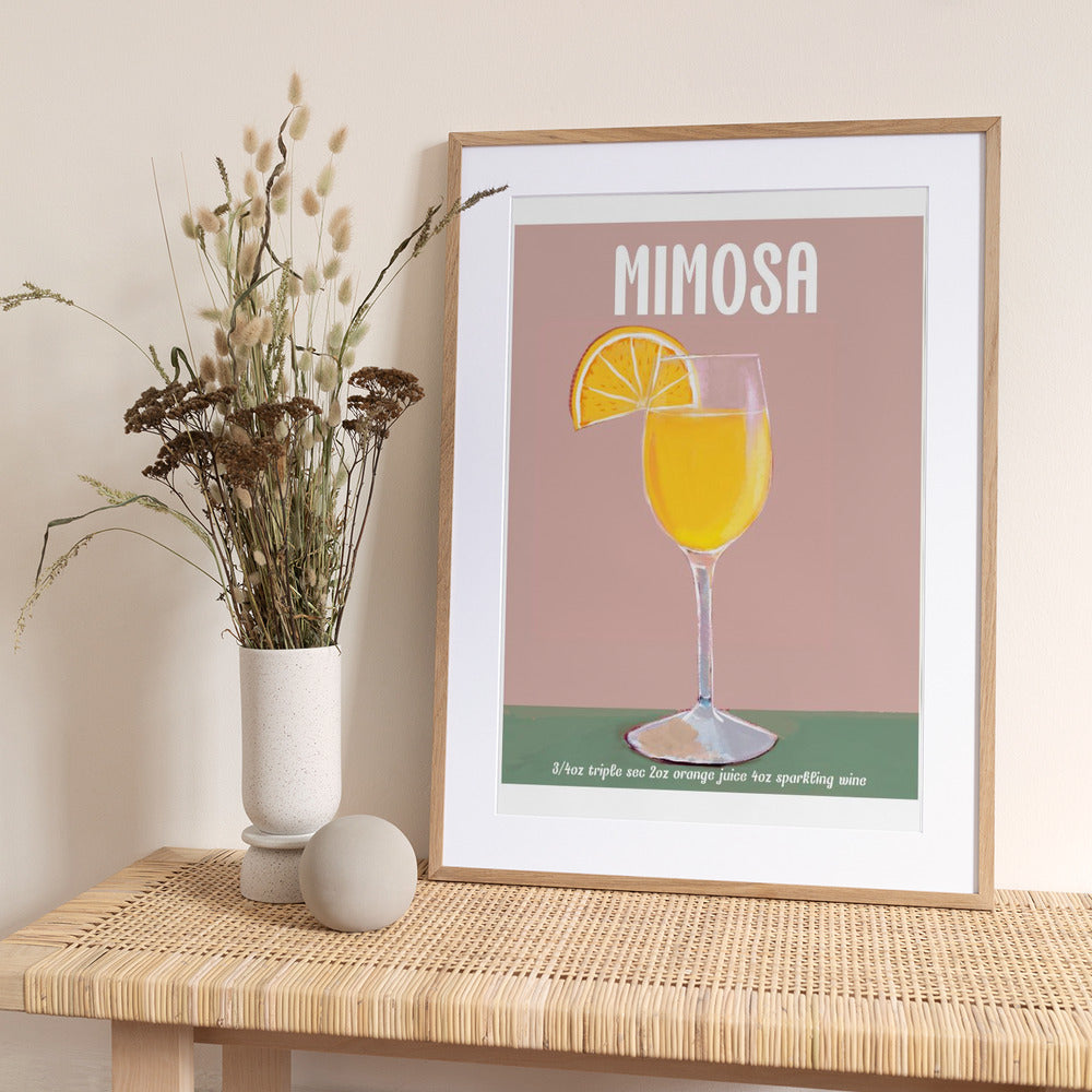 Mimosa Cocktail Delight - Art Print by Emanuela Carratoni