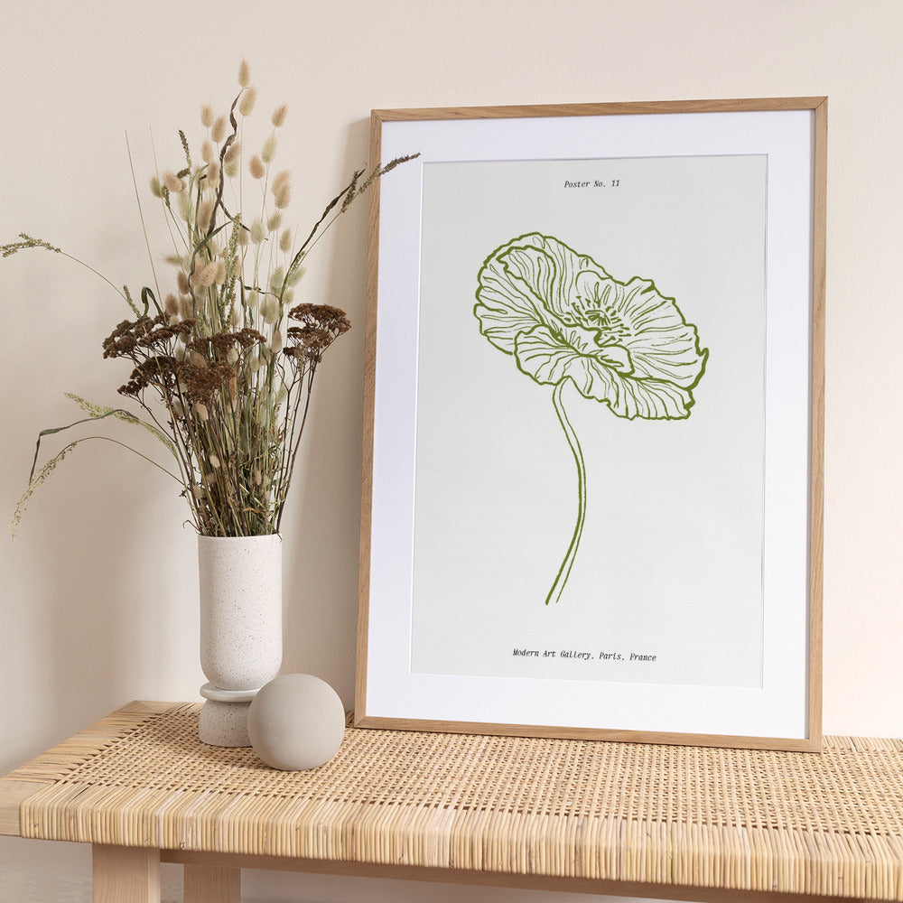 Pale Poppy Sketch - Art Print by Treechild