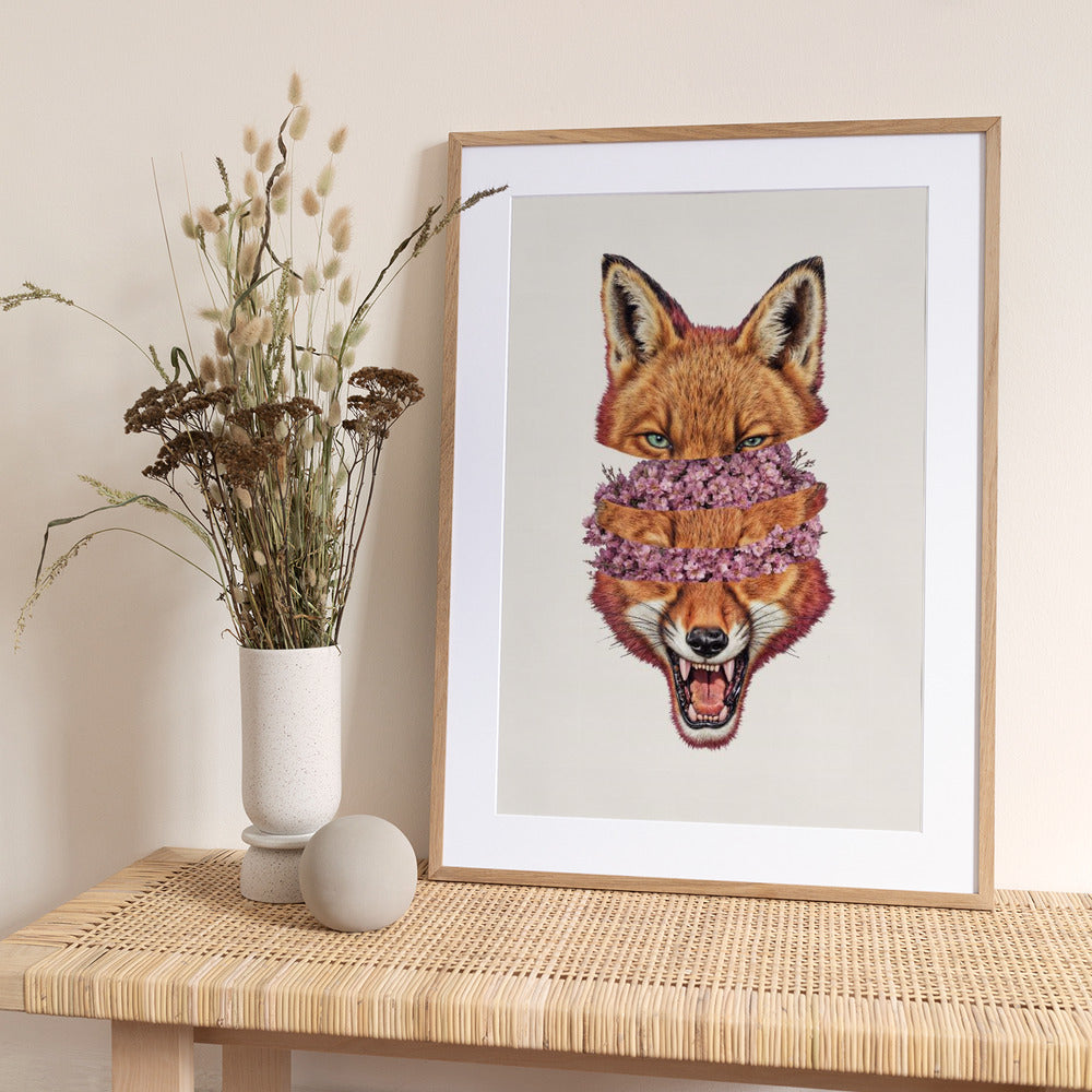 Flowers Inside Copy - Art Print by Robert Farkas