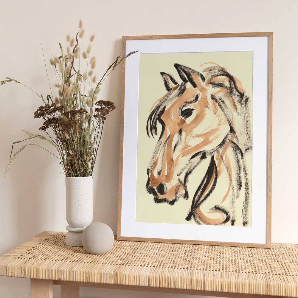 Majestic Equine Essence - Art Print by Santhosh ch