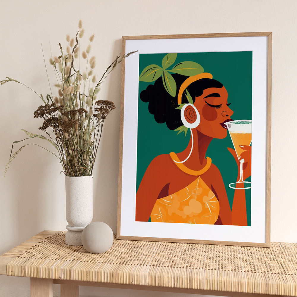 Drink In the Tropics - Art Print by Andreas Magnusson