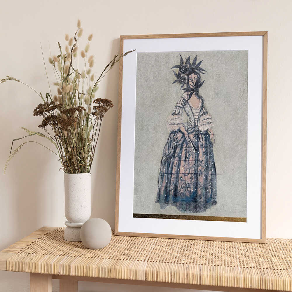 Rococo Cannabis Queen - Art Print by Karenina Fabrizzi