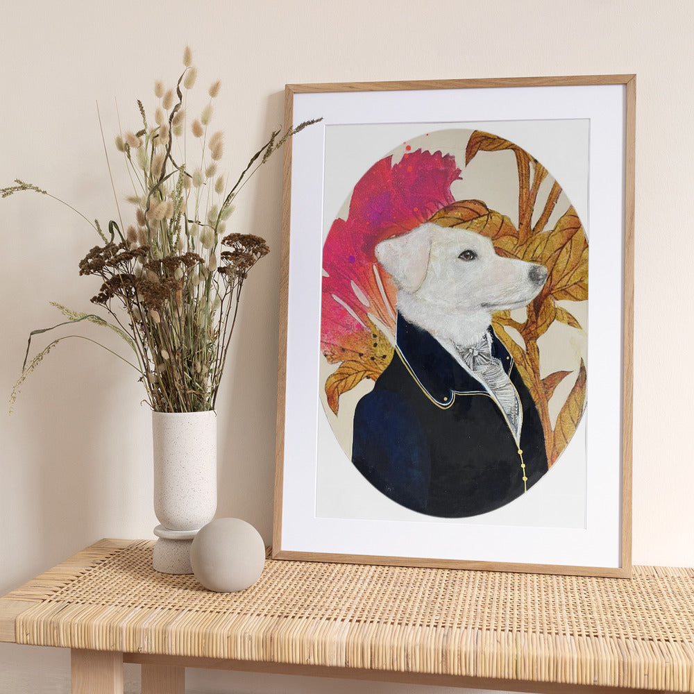 Regal Canine Portrait - Art Print by Karenina Fabrizzi