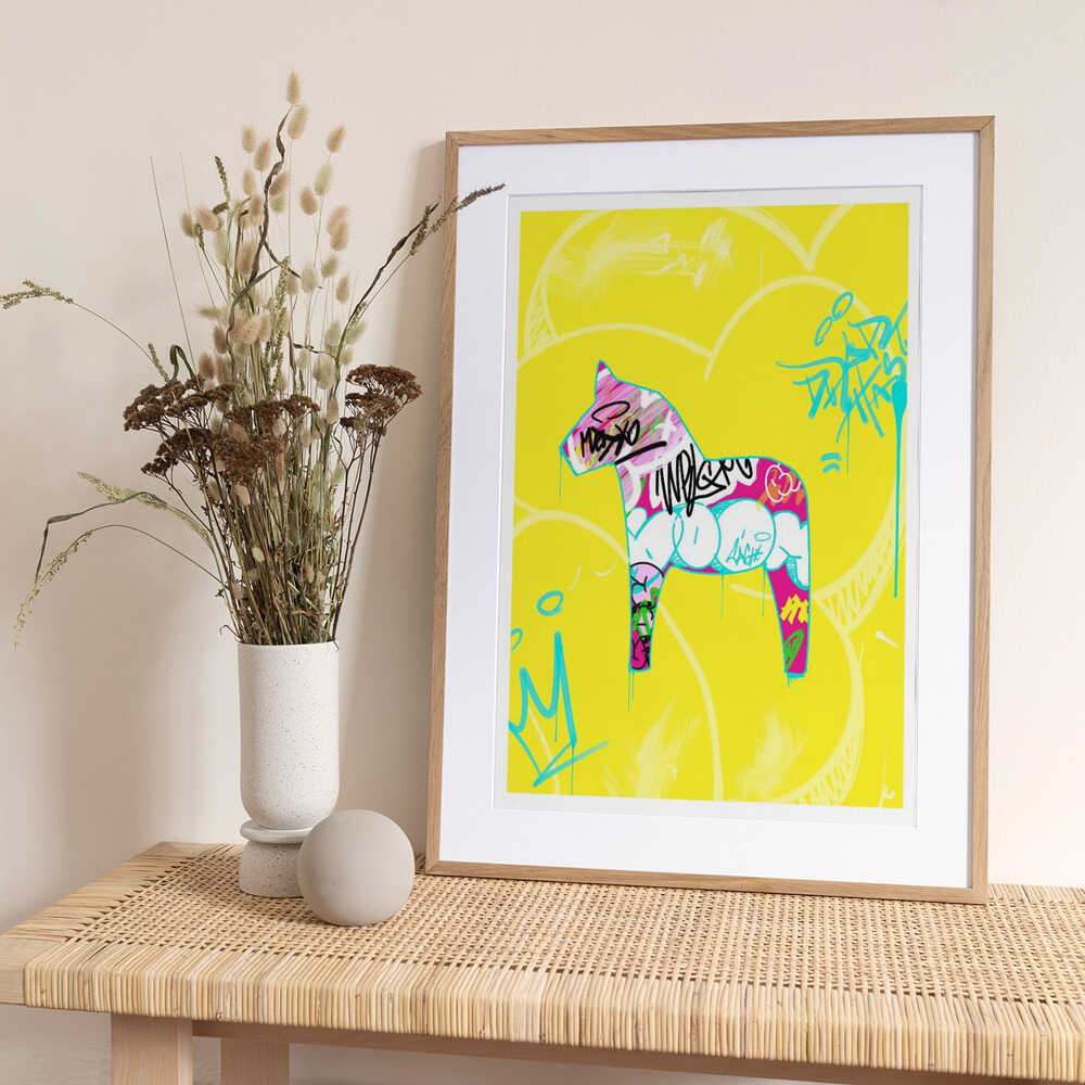 Graffiti Style Horse - Art Print by Suzan Habib