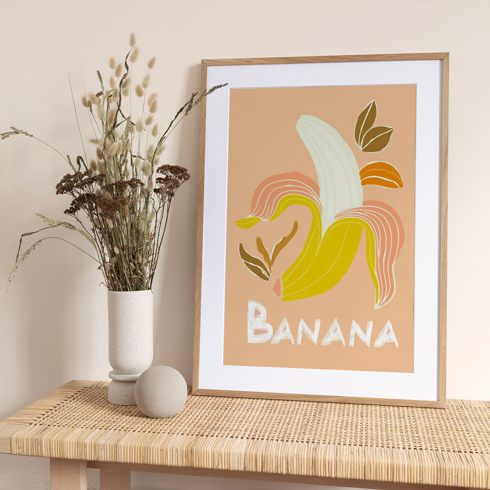 Peel Appeal (Banana) - Art Print by casa cartissi