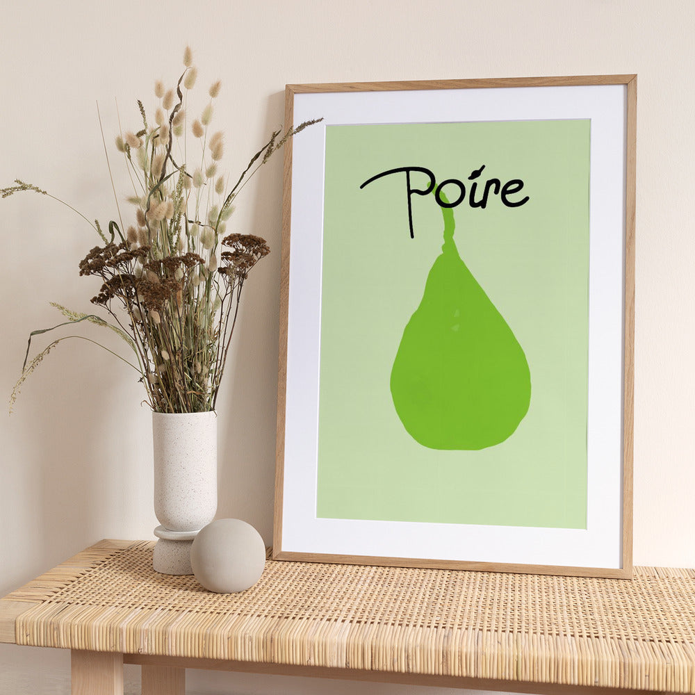 Green Pear Delight - Art Print by casa cartissi