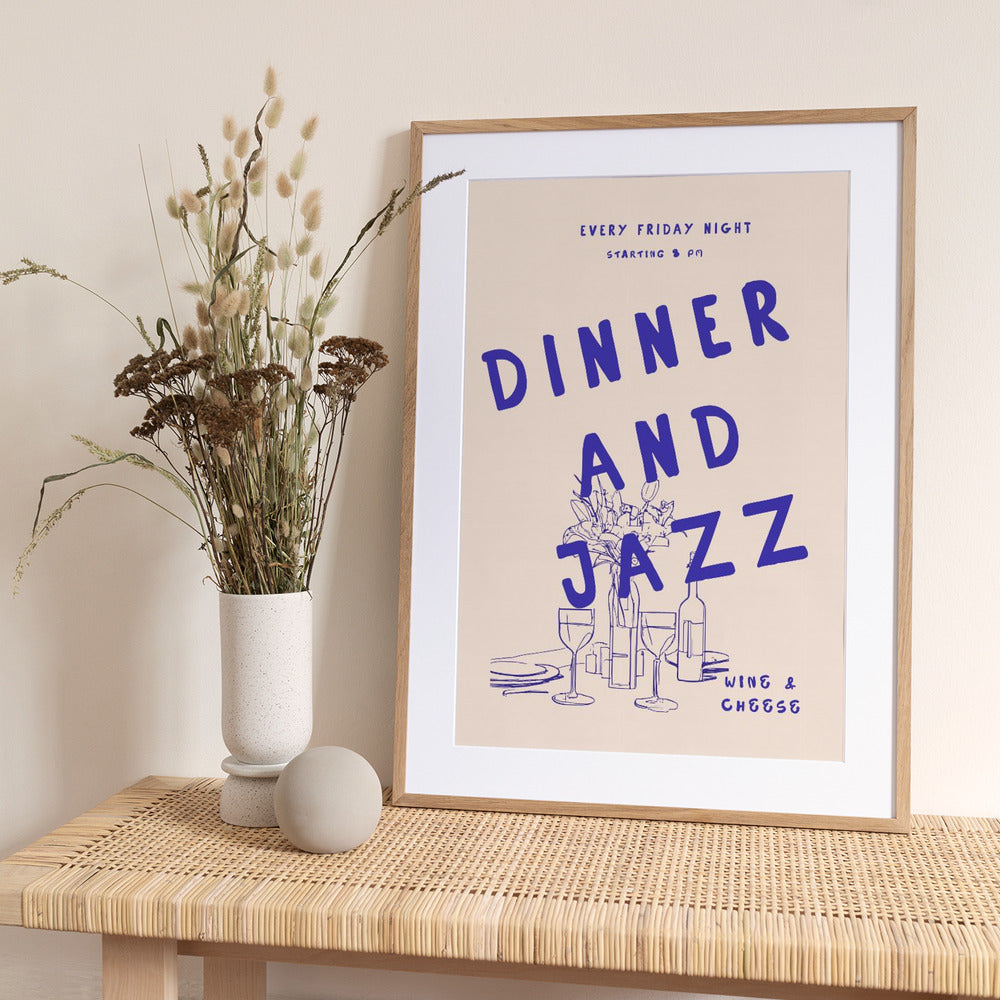 Jazz Night Feast - Art Print by Treechild