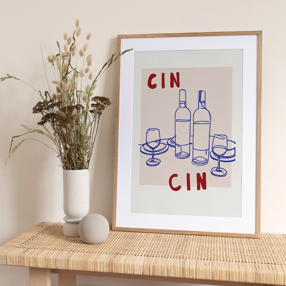 Wine Celebration - Art Print by Treechild