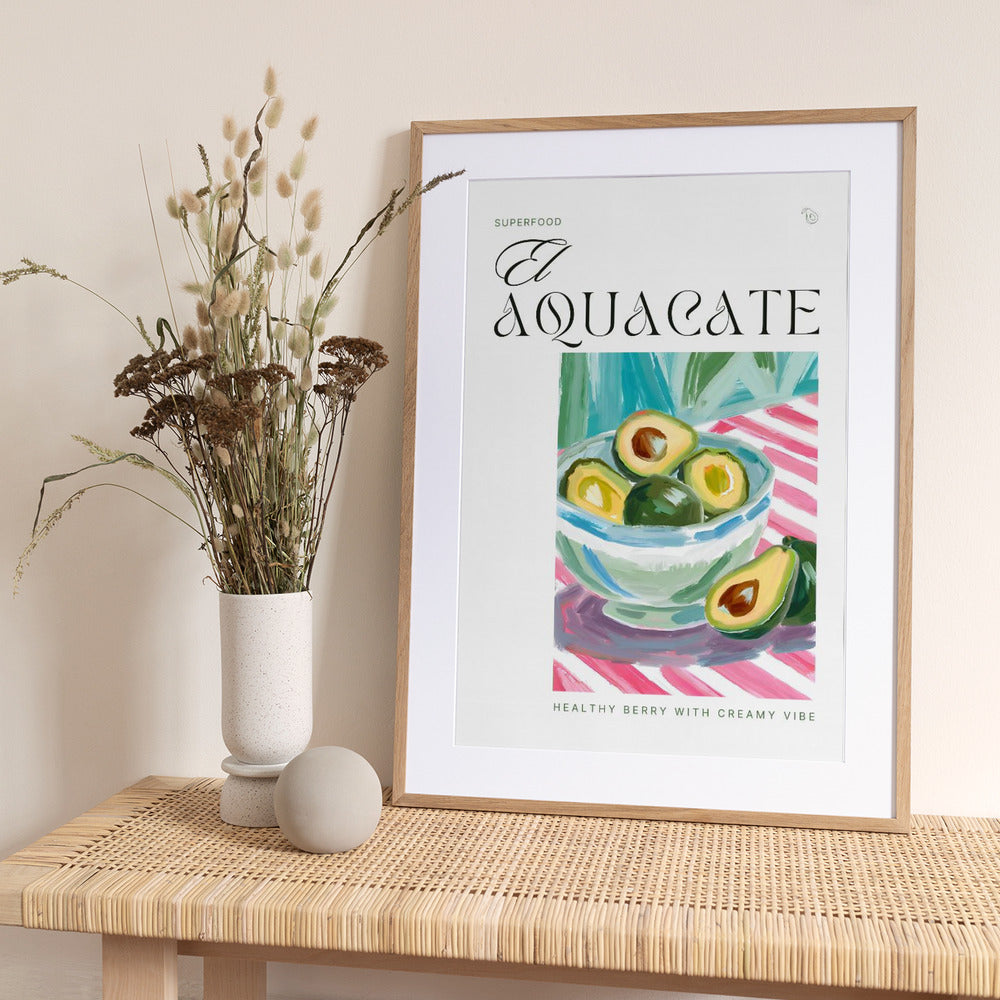 El Aquacate The Avocado - Art Print by Ohkimiko