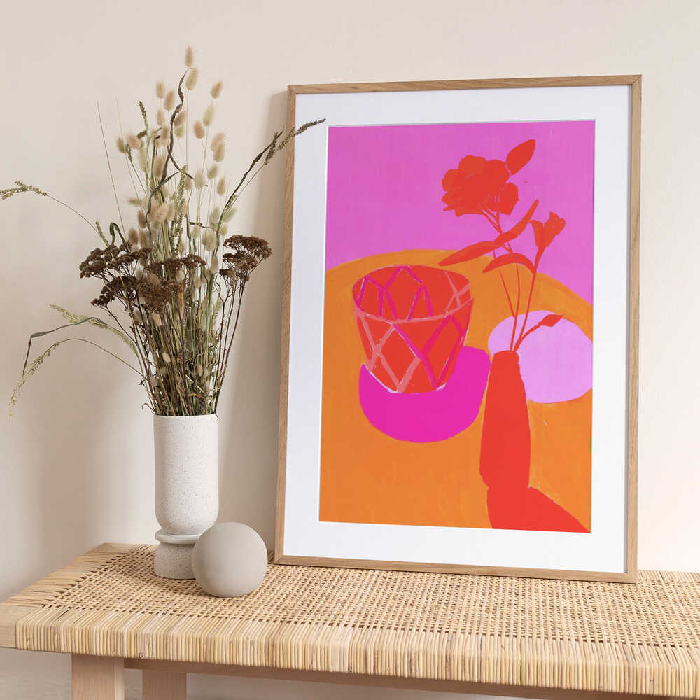 Vibrant Still Life - Art Print by Beate Tubach
