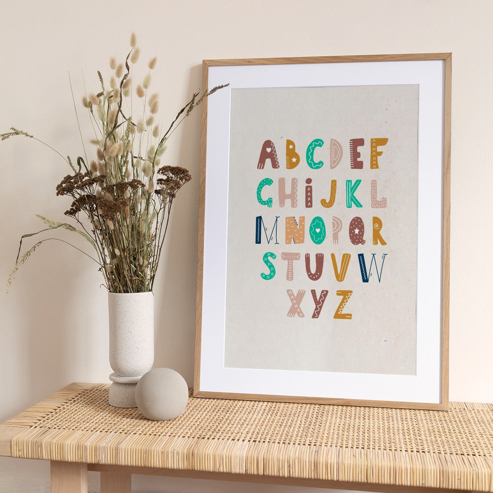 Whimsical Alphabet - Art Print by Saskia Michele
