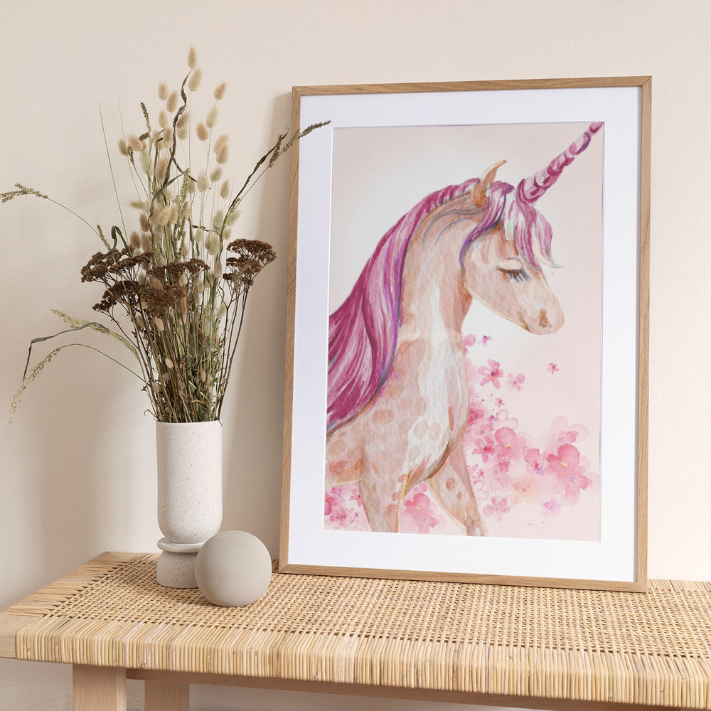 Blossom Unicorn - Art Print by Saskia Michele