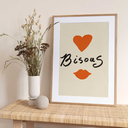 Heartfelt Bisous - Art Print by Anna Mielniczuk