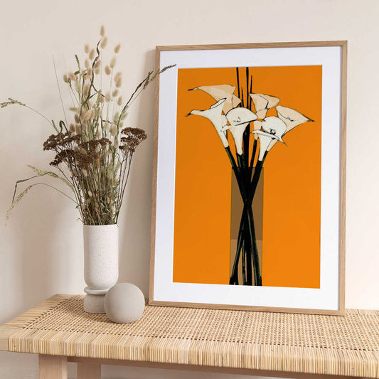 Lilies In A Vase - Art Print by Duane A. Brown