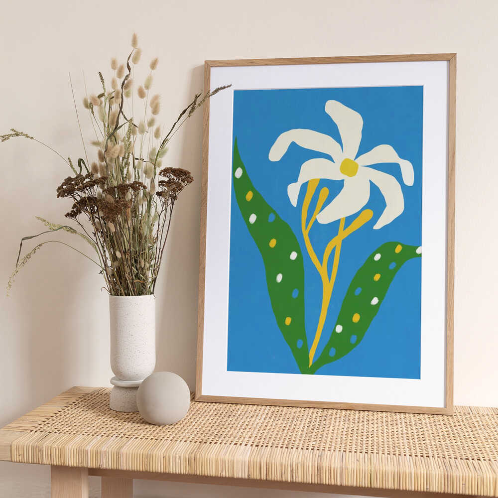 Bold Colors Bloom - Art Print by Little Dean