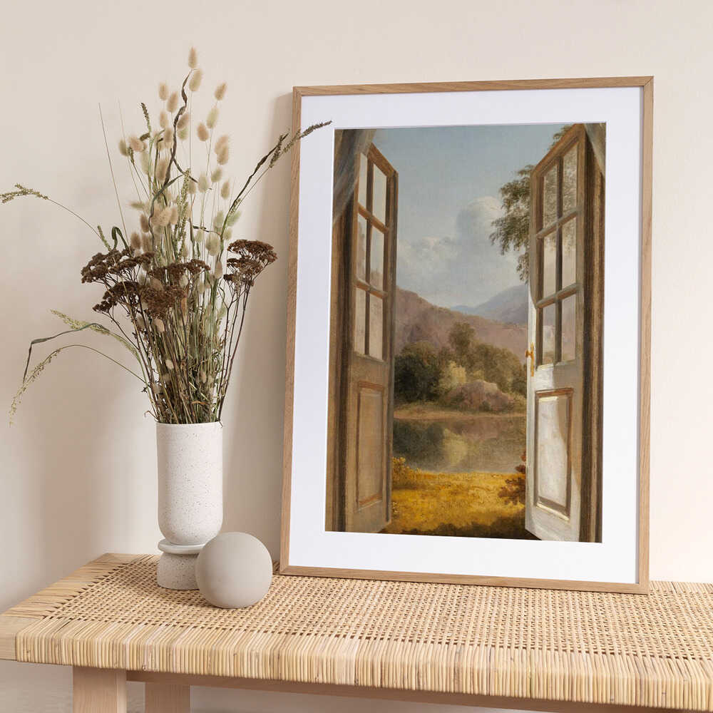 The Mountain View - Art Print by Marja van den Hurk