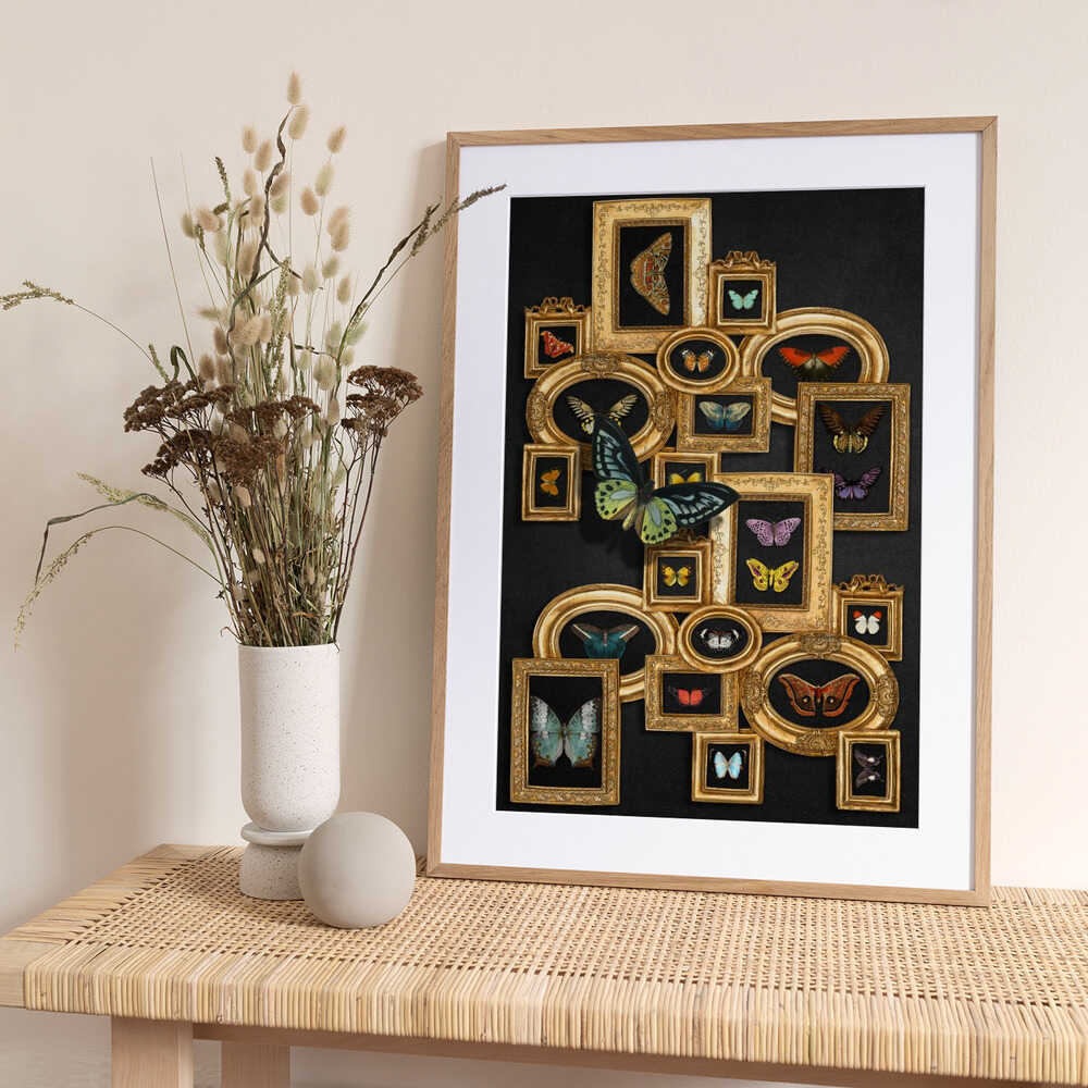 A Collection Of Butterflies - Art Print by Marja van den Hurk