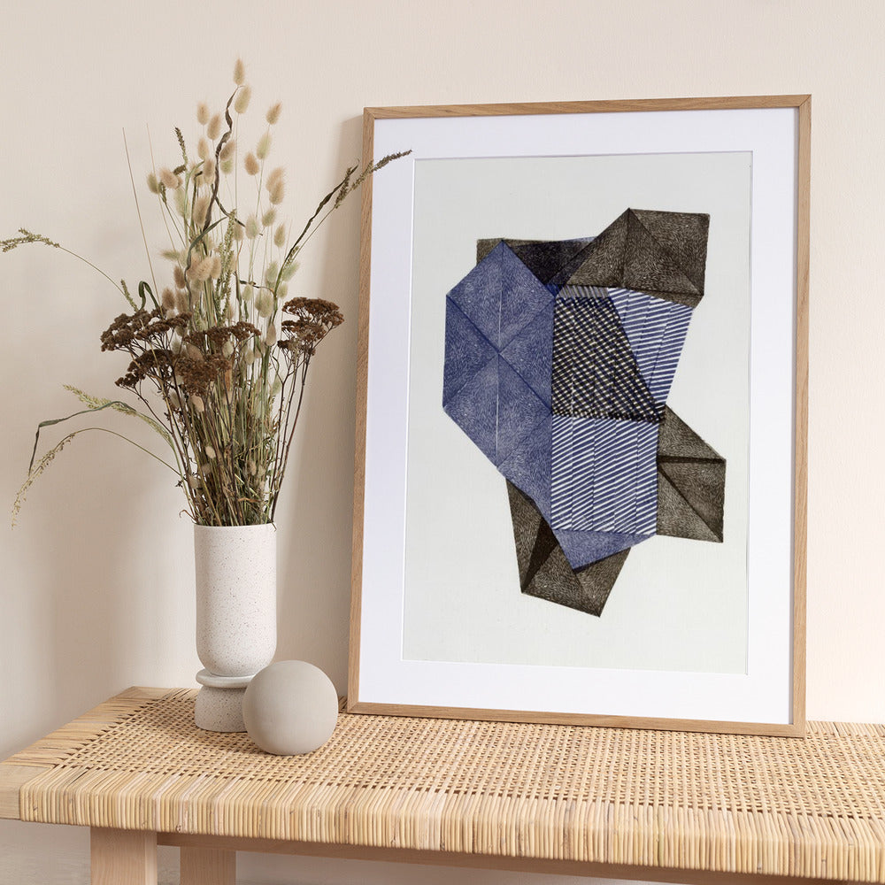 Polygonal shape XV. - Art Print by Paulina Vårregn