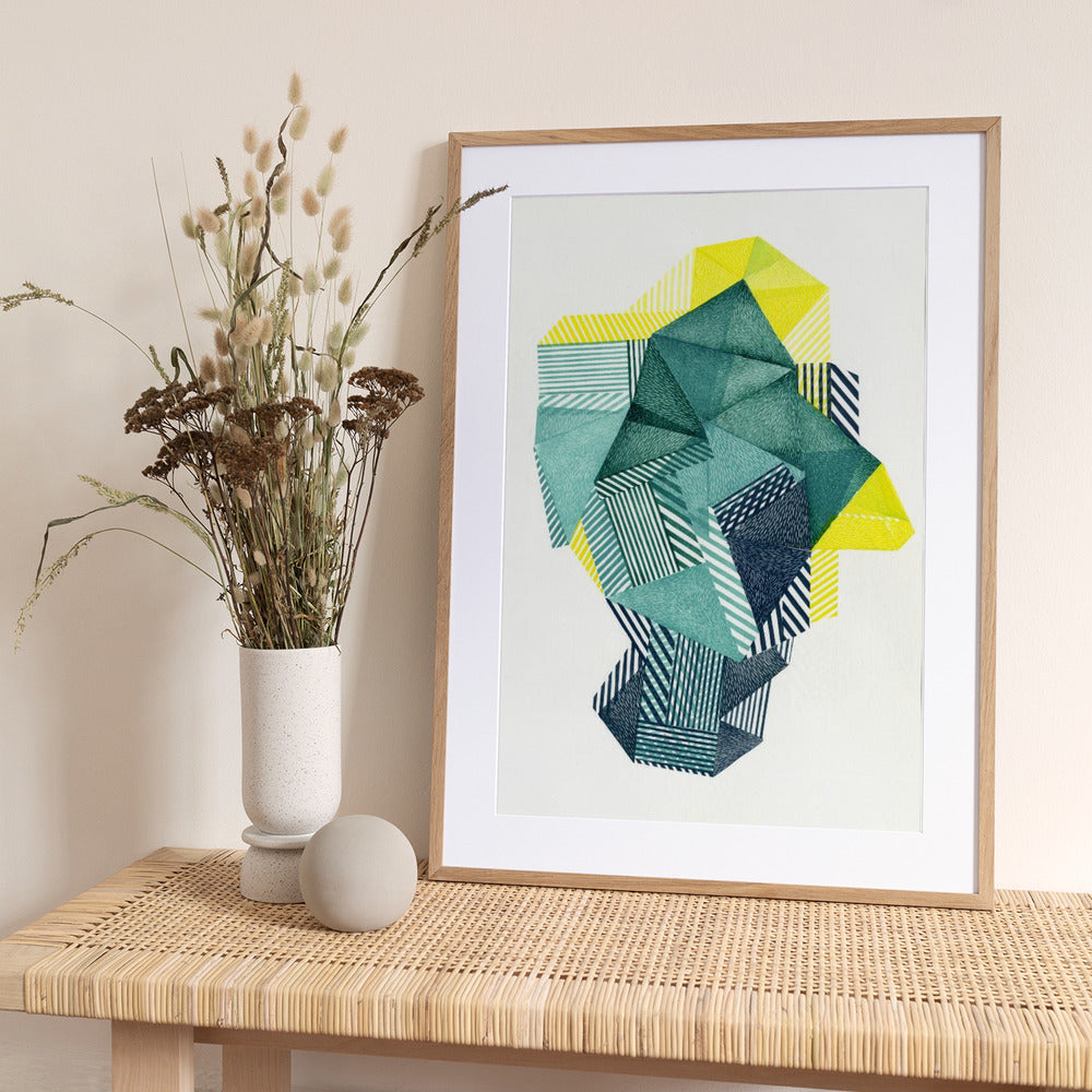 Polygonal Shape V. - Art Print by Paulina Vårregn