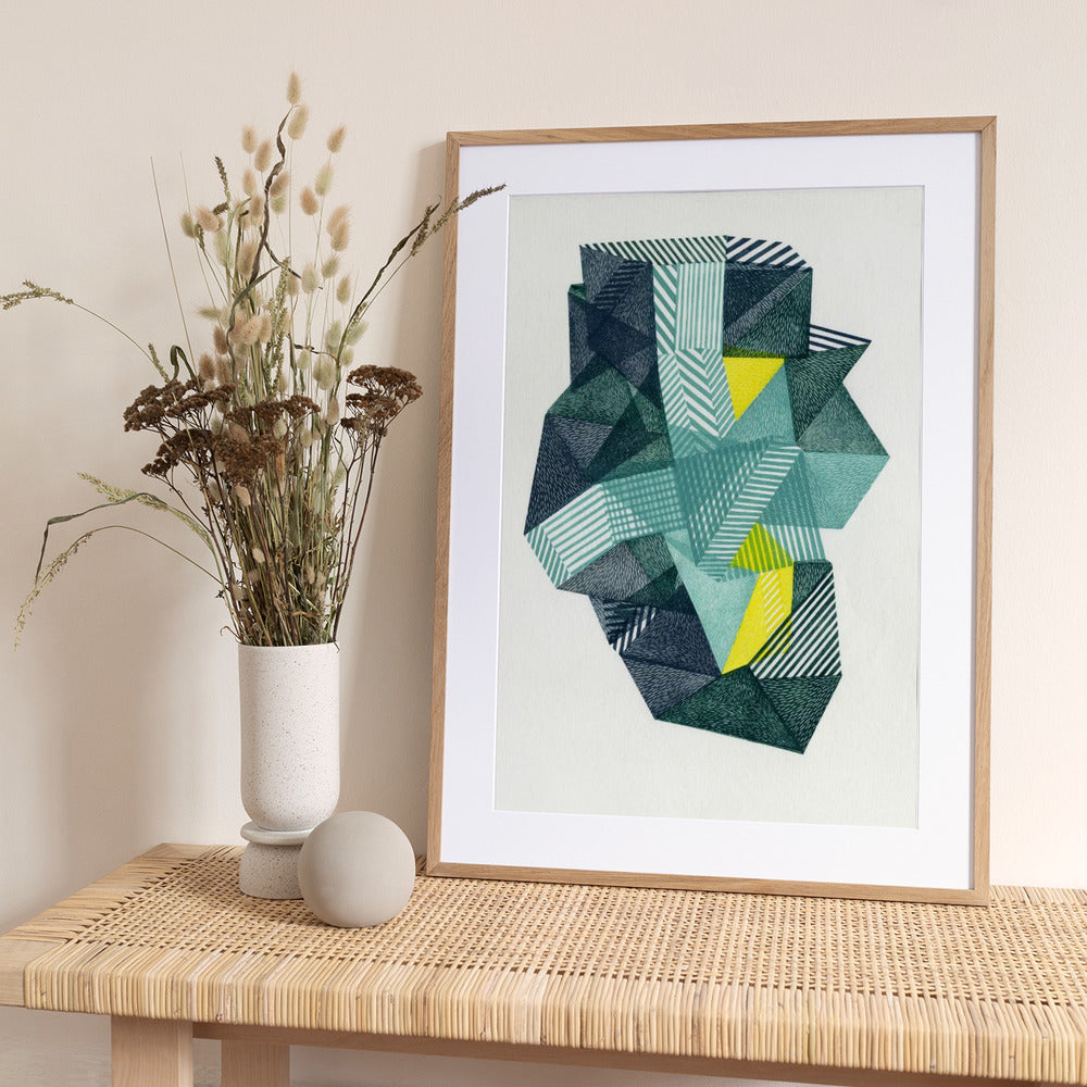 Polygonal shape IV. - Art Print by Paulina Vårregn