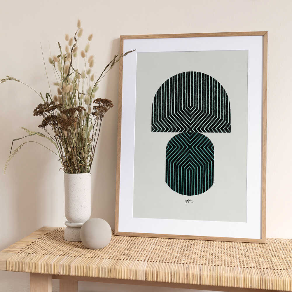 Stacked Geometric Patterns - Art Print by Paulina Vårregn