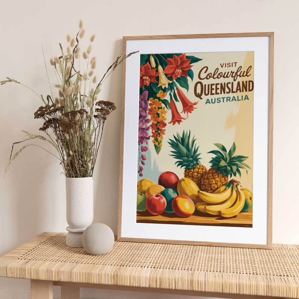 Queensland - Art Print by Andreas Magnusson Travel Poster