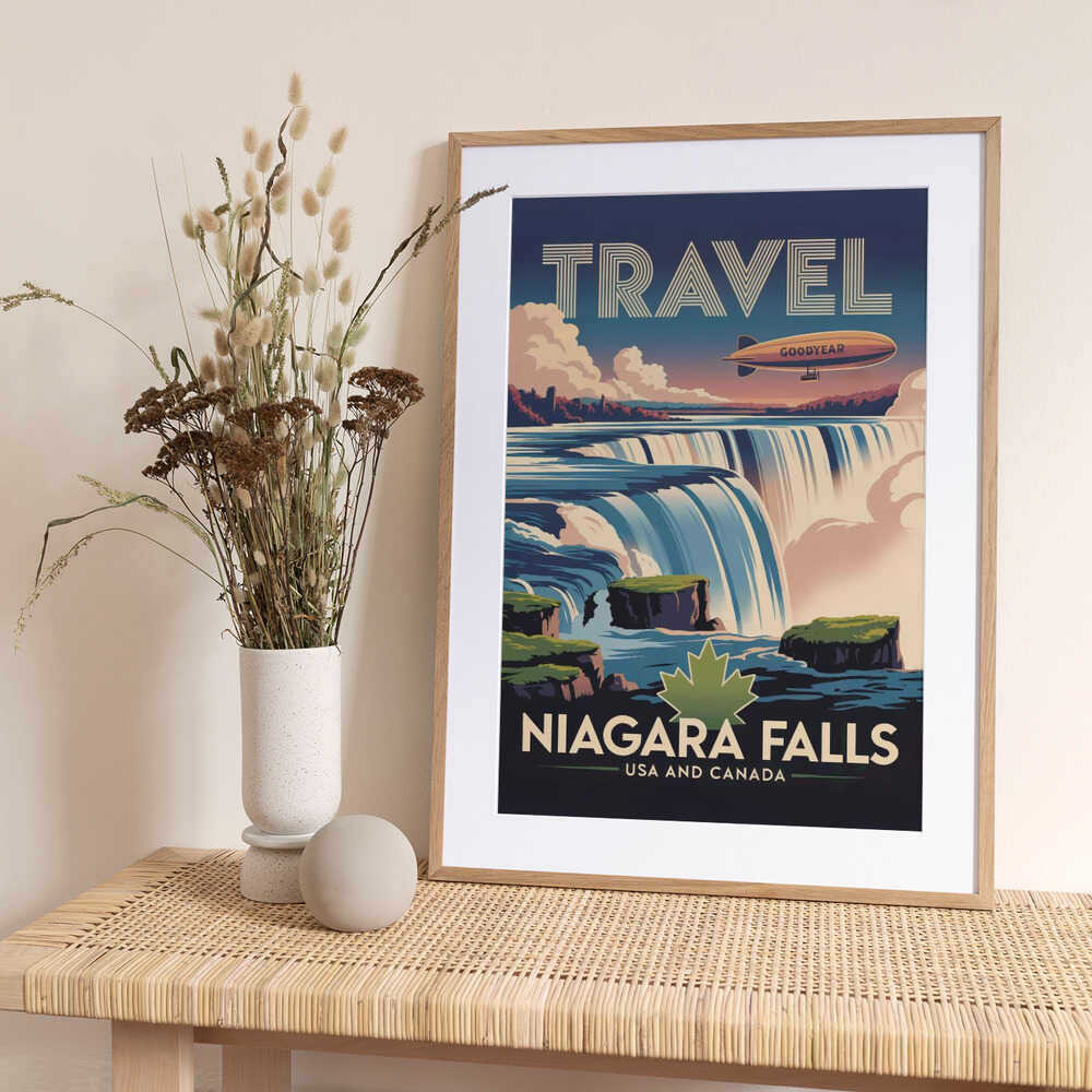 Niagara Falls - Art Print by Andreas Magnusson Travel Poster