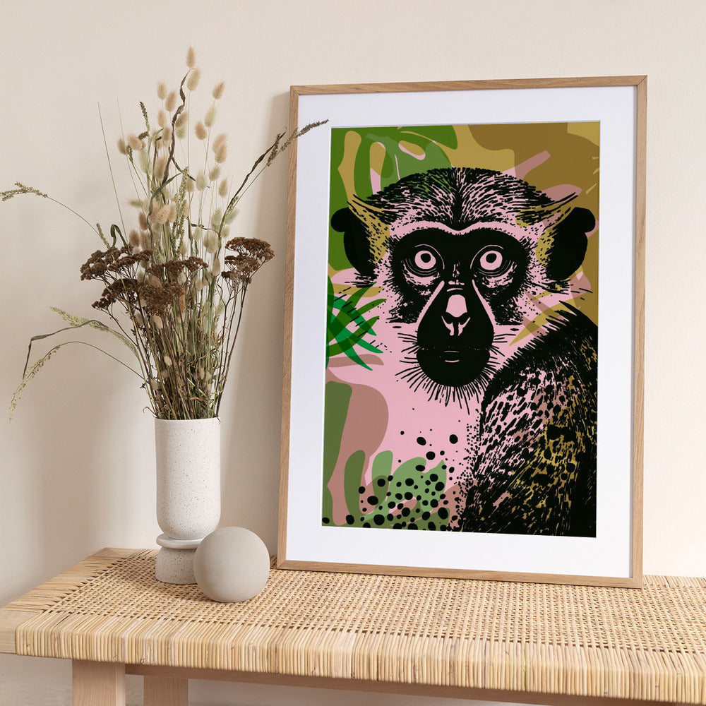 Spider Monkey Swing - Art Print by casa cartissi