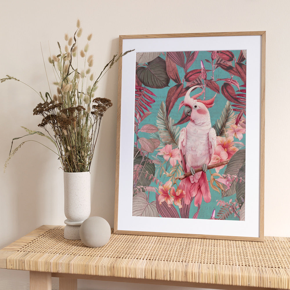 Cockatoo Garden II - Art Print by Andrea Haase