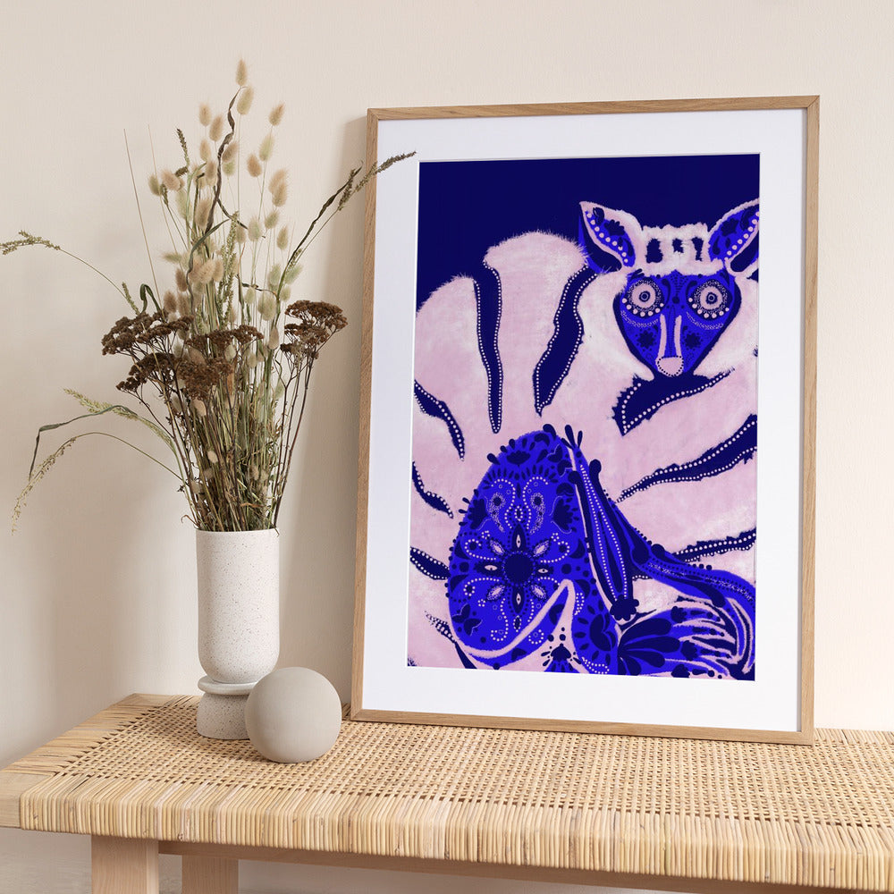 Sapphire ringtail - Art Print by Art by the Ocean