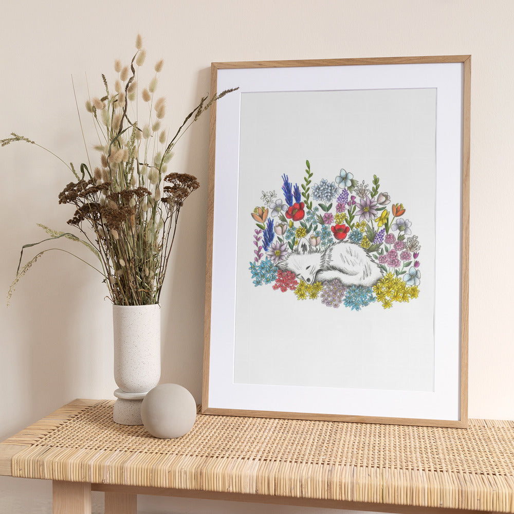 Floral Slumber - Art Print by Cecilia Battaini