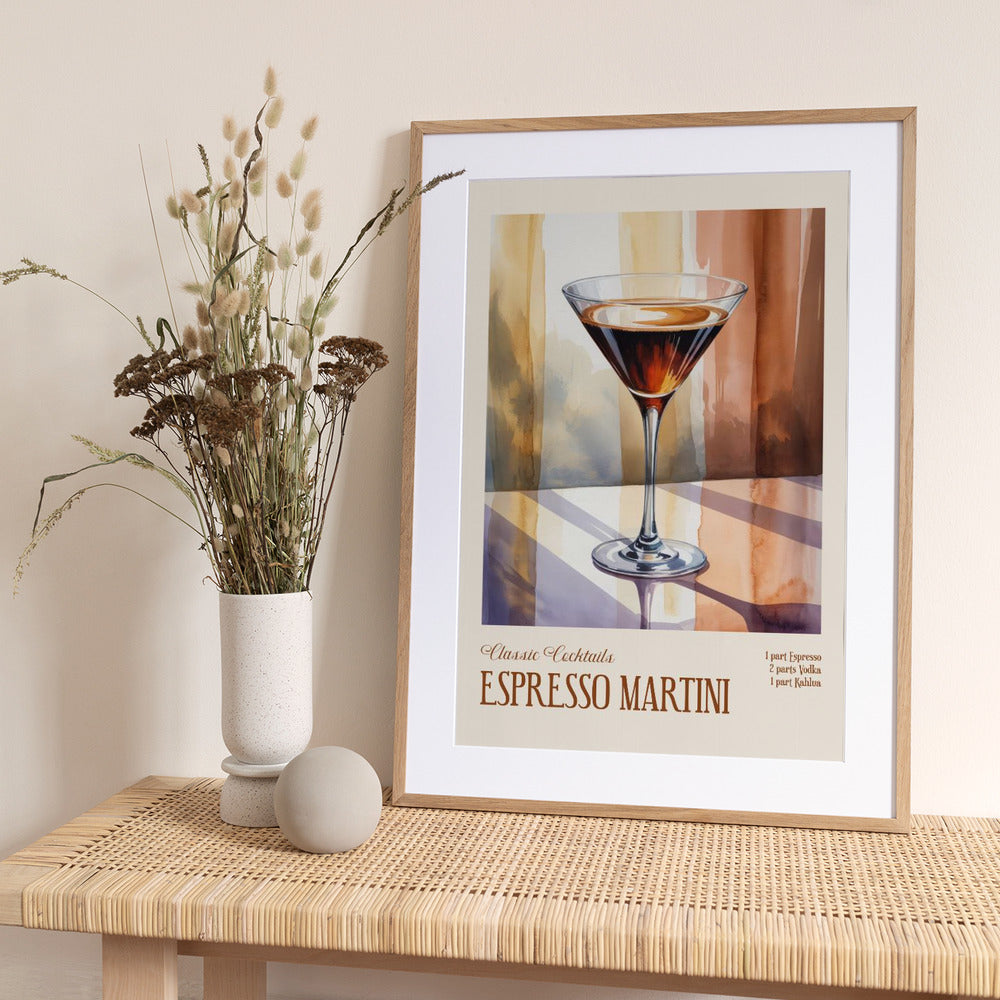 Classic Cocktails - Espresso Martini - Art Print by Andreas Magnusson
