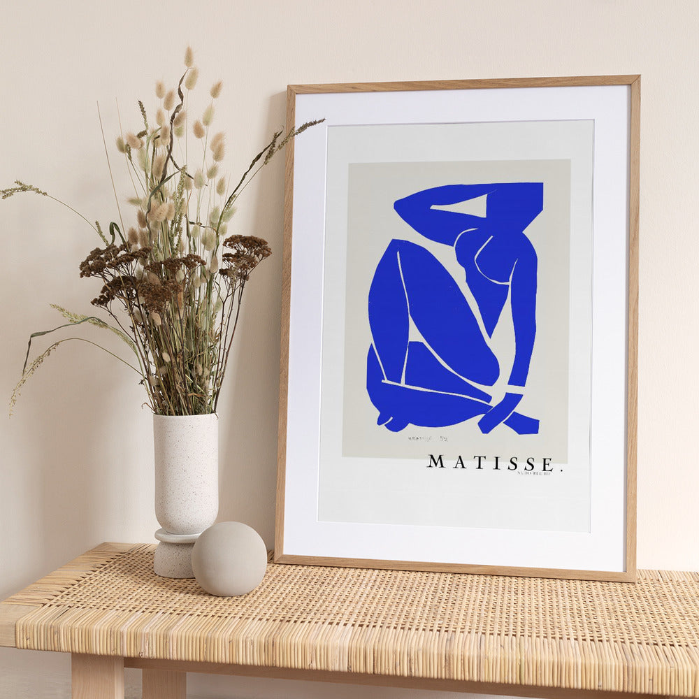 Nudo Blu III 1952 Boarder - Art Print by Henri Matisse