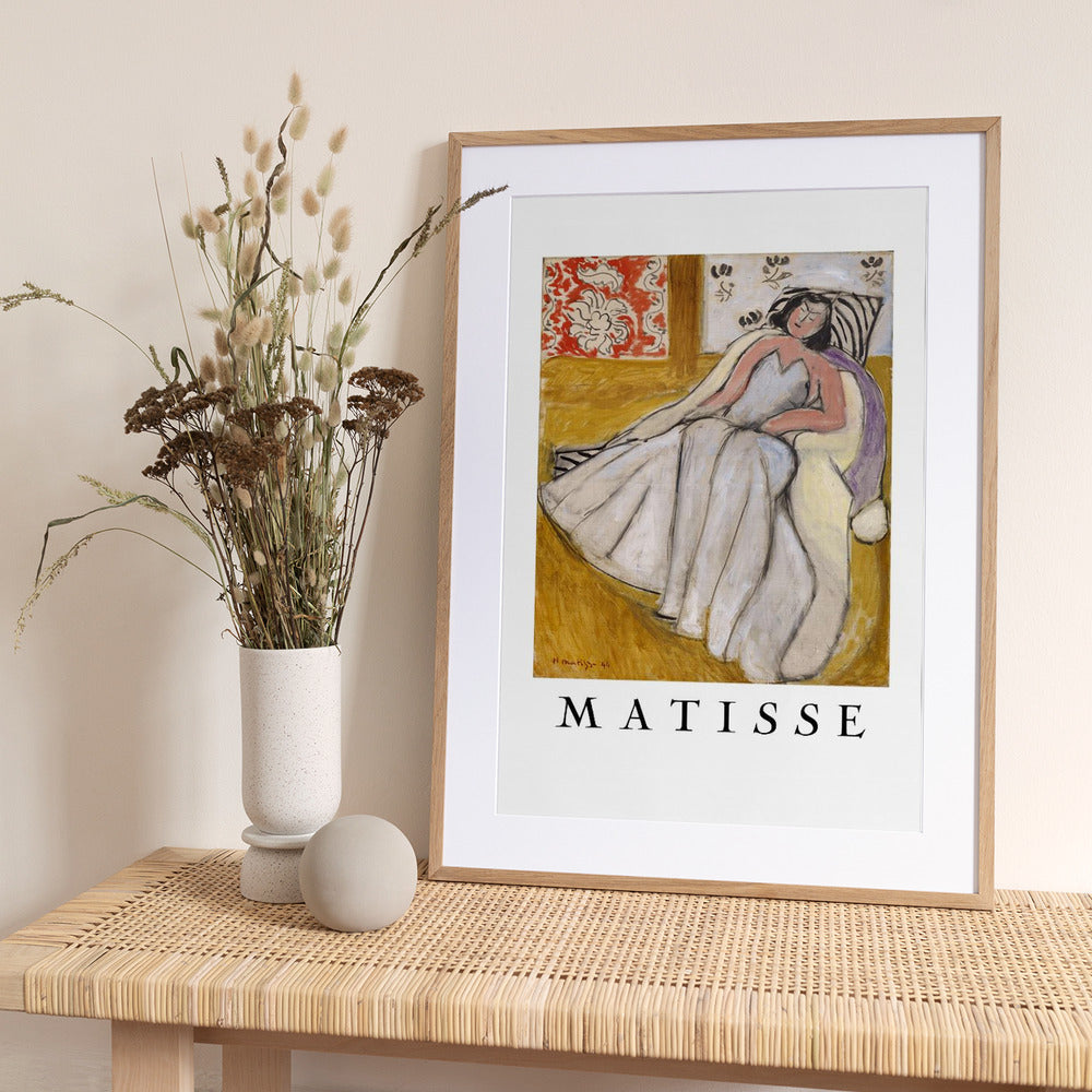 Jeune Femme à La Pelisse Blanche - Art Print by Henri Matisse