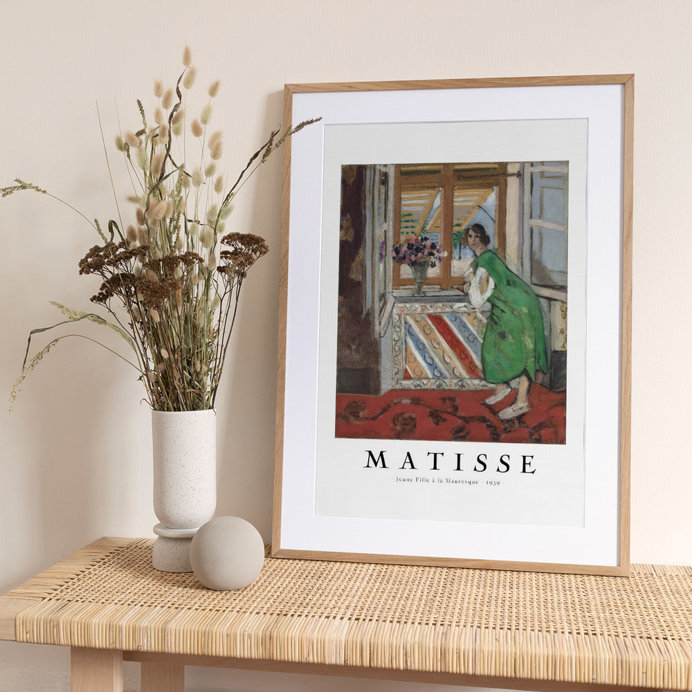 Jeune Fille a La Mauresque 1939 - Art Print by Henri Matisse