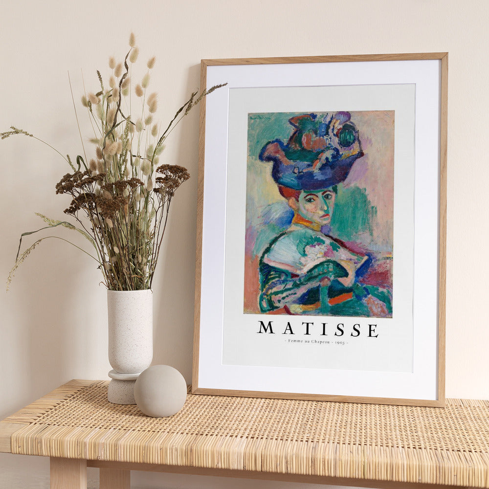 Woman With Hat 1905 - Art Print by Henri Matisse